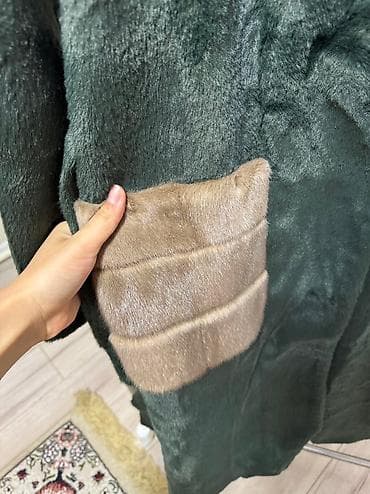 алпак жилет: Шуба, Альпака, Длинная модель, Турция, XL — 4