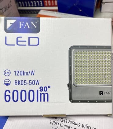 Прожекторы: - Потолочные LED-светильники накладные: круглые и квадратные, мощности — 6