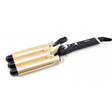 плойка тройная: Плойка MZ6618-3 - тройная профессиональная плойка для волос — 1