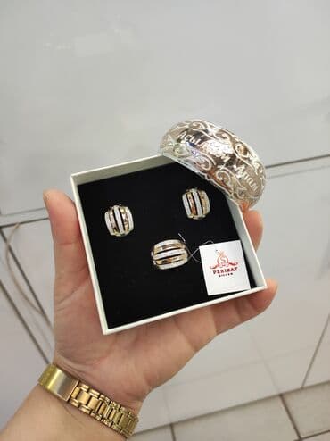 свадебные наборы ручной: Набор украшений, Проба 925, Женские, Новый — 4