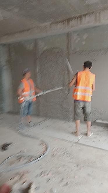плита для пола: Механизированная штукатурка стен - Выполняем нанесение штукатурки — 1