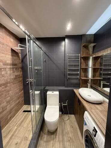 аренда квартир гостиничного типа в бишкеке: 1 комната, Душевая кабина, Постельное белье, Кондиционер — 3