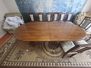 Столы для зала: Стол для зала, Раскладной, Овальная — 1