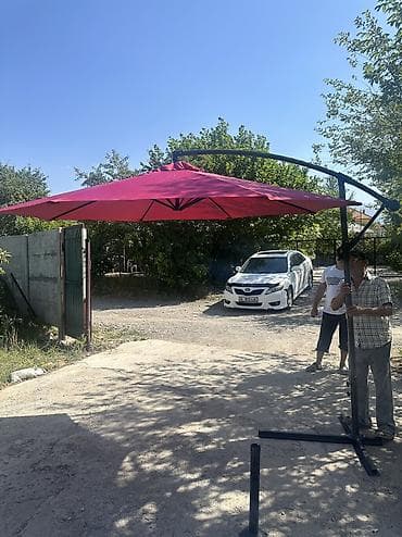 зонтик: Козырёк-зонт для сада/террасы с боковой стойкой - Тип: подвесной — 9