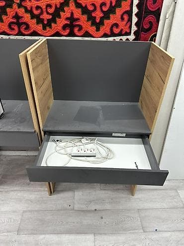 столы офис: Комплект офисной мебели, Шкаф, ДСП, цвет - Серый — 2