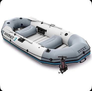 три рыбака: Надувная лодка Intex Mariner 3 Set 68373 Купить в Бишкеке — ПВХ лодка — 2