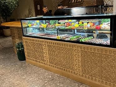 витринный стол: Для мяса, мясных изделий — 9