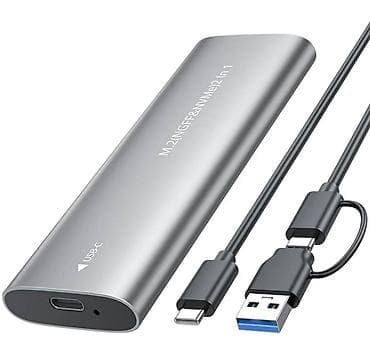 sata m2: Алюминиевый корпус-адаптер для SSD M.2 2‑в‑1 (NGFF/SATA и NVMe) с — 1