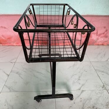 кроватки для новорожденных бу: Люлька, Жаңы, Бешик, Термелүүчү, Металл, түсү - Кара — 2