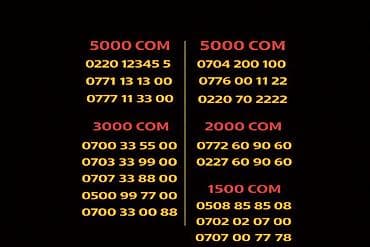 дилерские сим карты: 0220 1-2-3-4-5 5-5000сом 0771 13 13 00 - 5000сом 0777 11 33 00 - — 1