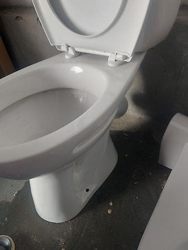 бие туалет: Унитаз Напольный, Б/у, Материал: Керамика — 10