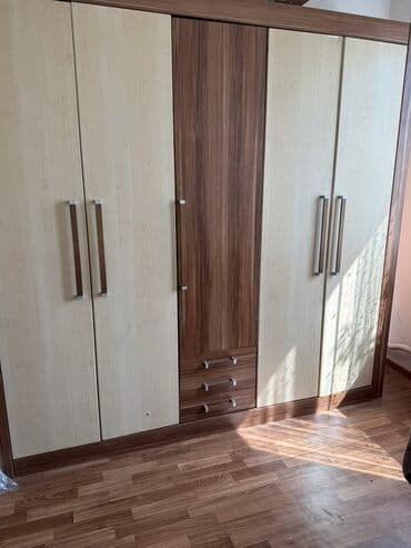 Спальный гарнитур, Шкаф, ДСП, цвет - Коричневый