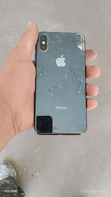 IPhone X, Колдонулган, 64 ГБ, Space Gray, Заряддоочу түзүлүш, Каптама, 100 % — 1