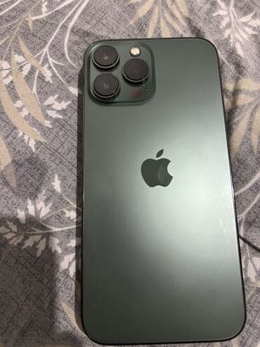 IPhone 13 Pro Max, Б/у, 256 ГБ, Зеленый, Защитное стекло, Чехол, 74 % at lalafo.kg IPhone 13 Pro Max, Б/у, 256 ГБ, Зеленый, Защитное стекло, Чехол, 74 %