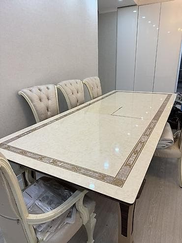 Конок бөлмөсү үчүн үстөл жана отургуч, Колдонулган, Өзү алып кетүү, түсү - Алтын