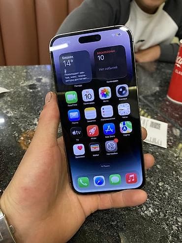 iphone 17 pro max бу: IPhone 14 Pro Max, Б/у, 128 ГБ, Black Titanium, Чехол, 84 % — 3