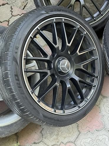 Комплект литых дисков с шинами для Mercedes (стиль AMG) W222 W218 — 3