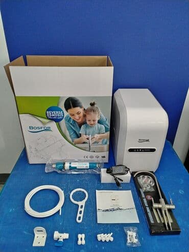 Фильтр для питьевой воды, Кол-во ступеней очистки: 6, Бесплатная установка, Объем бака: 10 литров, Тип очистки: Система обратного осмоса, Бренд: Bosfor