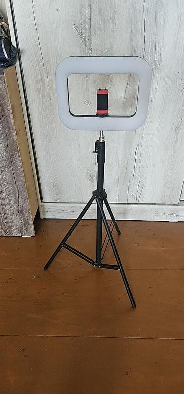 soft box: Светодиодный прямоугольный свет на штативе для фото/видео (Camera Ring — 1