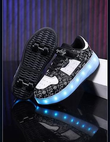 nike react: Детские кроссовки-ролики с подсветкой Для Мальчика и Девочки - 2-в-1 — 2