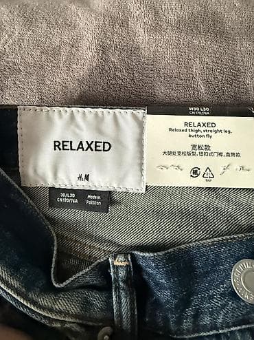 теплые джинсы: ОРИГИНАЛ Джинсы H&M Straight Fit мужские размер 30 W30/L30 Цена в — 3