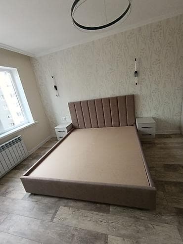 Двуспальная кровать, Новый, С мягким изголовьем, длина - 2000 см — 10