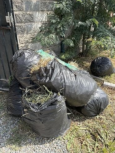 углерод: Скошенная трава и сорняки в мешках - Содержимое: свежая садовая — 1