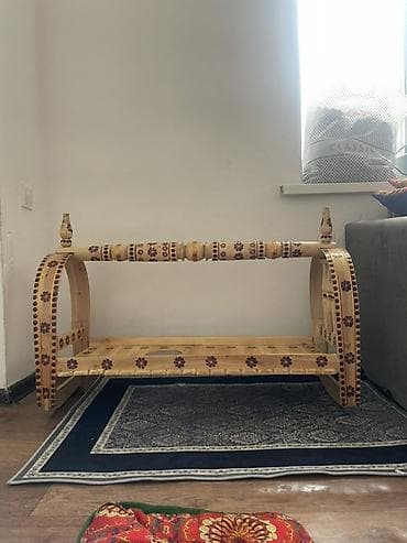 Люлька, Качалка, Дерево, цвет - Коричневый