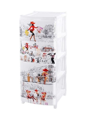 Детский комод, Новый, Без пеленального столика, Пластик, цвет - Белый