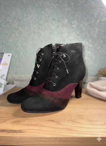 фирменная обувь из италии: 1) Женские ботильоны на шнуровке - Материал: велюр/замша - Цвет — 1