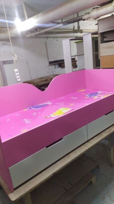 двухъярусные кровати для взрослых в бишкеке: Детская кровать в синем цвете для мальчиков и в розовом цвете для — 5