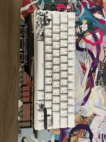 продажа комплектующих для ноутбуков: Клавиатура, Glorious, Механикалык, Зымдуу туташтыруу, Өлчөмү: 65% — 3