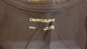 pull bear: Мужская футболка, S, Calvin Klein, Новый, цвет - Синий, Самовывоз — 2