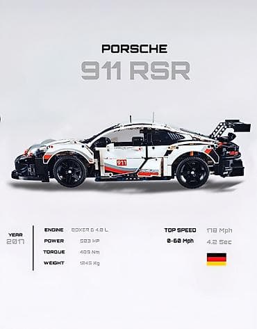 лего кааба: Конструктор Porsche 911 (аналог LEGO Technic) - Тема: спортивный — 6