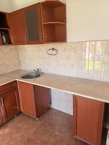 готовая кухонная мебель эконом класса: Кухонный гарнитур, цвет - Коричневый, МДФ — 2