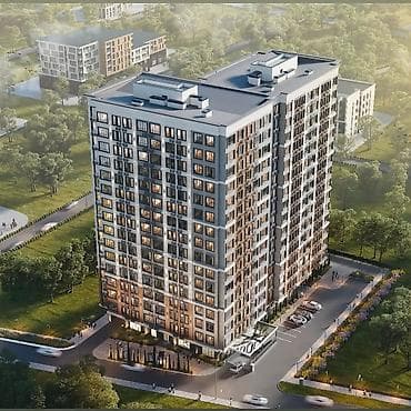 osh flat: 1 комната, 62 м², Джал мкр (в т.ч. Верхний, Нижний, Средний) Элитка, 9 этаж, ПСО (под самоотделку) — 6