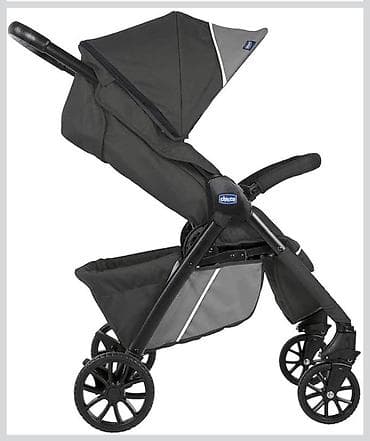 детская коляска chicco multiway: Коляска, Chicco, цвет - Черный, Б/у — 1