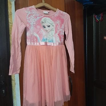 Джинсы и брюки: Детское платье, цвет - Розовый — 1