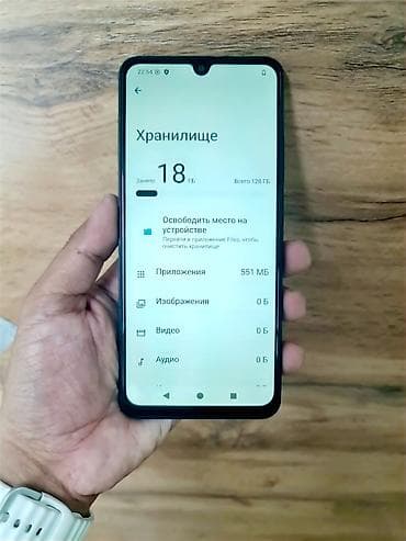sd disk: Redmi, Redmi A5, Б/у, 128 ГБ, цвет - Черный, 2 SIM — 3