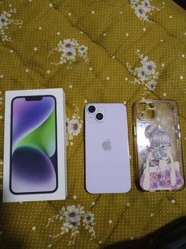 айфон 14 телефон: IPhone 14, Б/у, 128 ГБ, Чехол, 91 % — 1