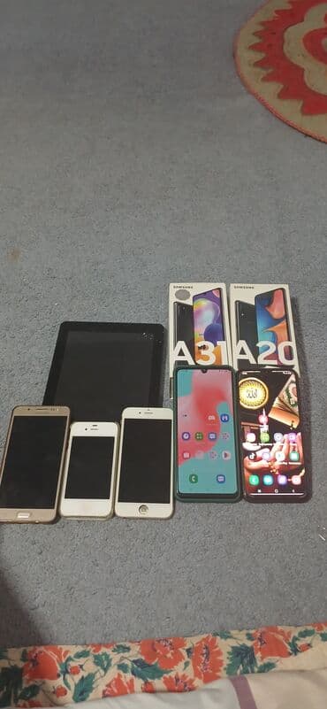 телефон бушный: Samsung Galaxy A22, Б/у, 16 ГБ, цвет - Черный, 2 SIM — 1