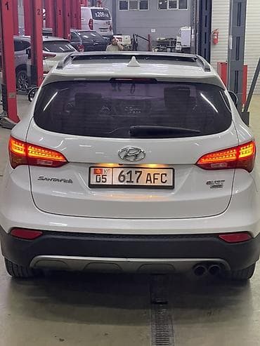 накладка на бампер: Hyundai Santa Fe: 2015 г., 2 л, Автомат, Дизель, Кроссовер — 6