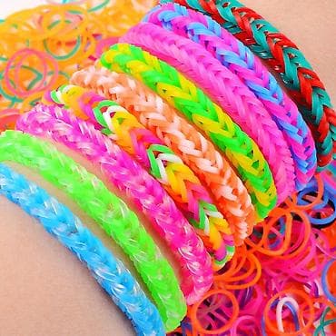 Жеке буюмдар: Набор для плетения из резиночек (Rainbow Loom style) - Яркие — 1