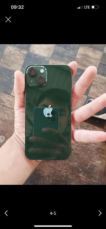 iphon 14: IPhone 13, Б/у, 256 ГБ, Alpine Green, Зарядное устройство, Защитное стекло, Кабель, 95 % — 4