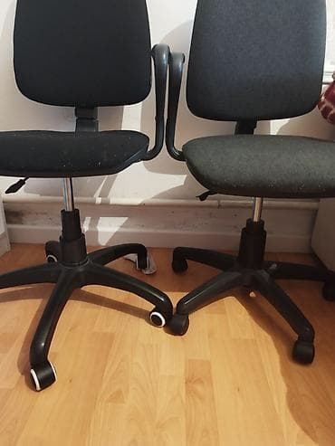 стулья отдам: Офисное кресло, С колесиками, цвет - Серый — 3