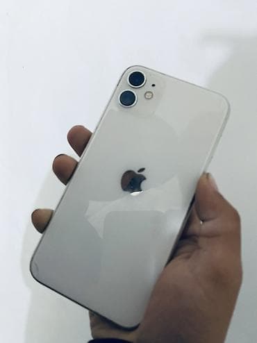 bluetooth адаптер: IPhone 11, Б/у, 128 ГБ, Белый, Зарядное устройство, 76 % — 1
