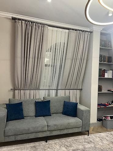 bed sheet: Двухслойные шторы для дома: плотные портьеры + легкий тюль - — 4