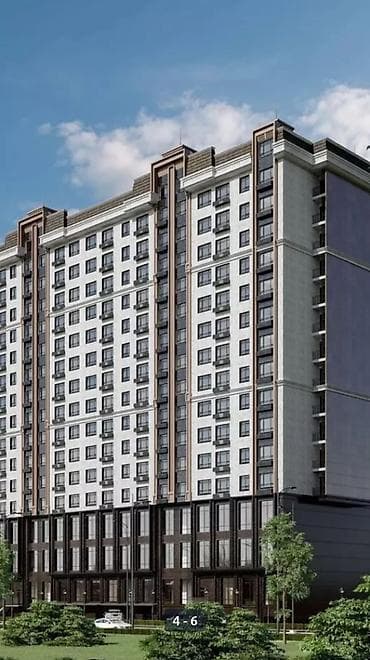 рынок баят квартиры: 1 комната, 45 м², 15 этаж, Готовая ПСО (под самоотделку) — 5