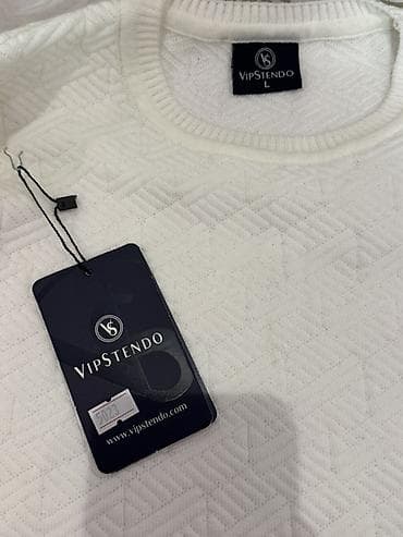 Свитера: Свитер VipStendo, размер L,XL - Цвет: белый - Фактура: объемный — 1