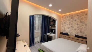 мкр улан 2 продаю квартиру: 2 комнаты, 45 м², 106 серия улучшенная, 6 этаж, Евроремонт — 8